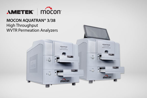 AMETEK MOCON Launches New High-Throughput Water Vapor Permeation Analyzer – MOCON AQUATRAN® 3/38